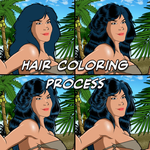 Hair Coloring Process